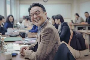 Sato-san, pivotal figure, moments after the BoE’s historic decision.